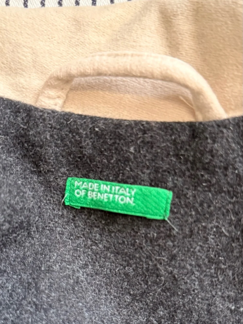 Vintage United Colors of Benetton, Cotton Moleskin Topcoat Jacket, sz XS - Picture 7 of 10